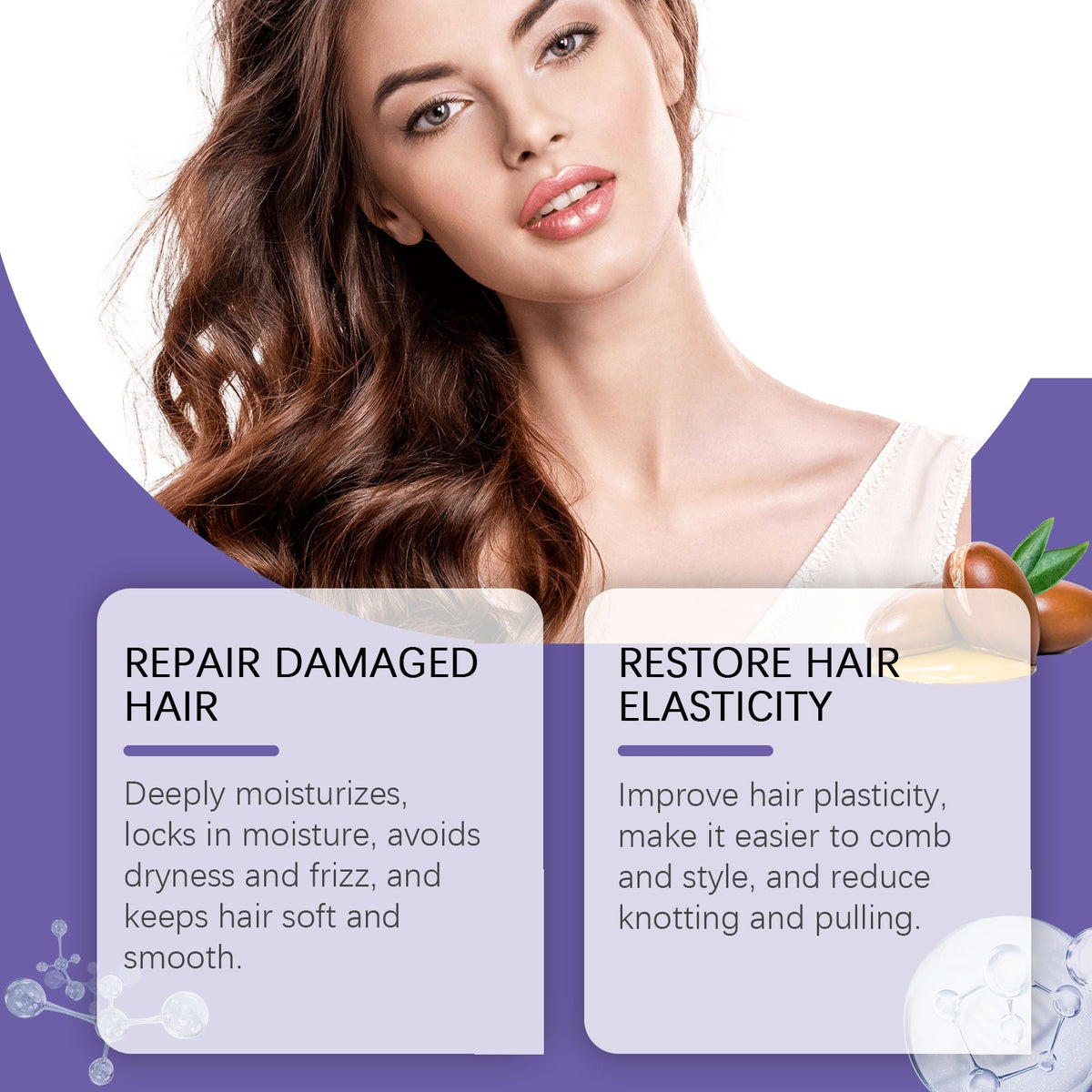 Argan Oil Hair Conditioner for Volume, Moisture, Shine, and Damage Repair ,100ml