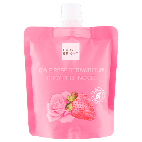 C & E ROSE STRAWBERRY BODY PEELING GEL 200ML BABY BRIGHT (B)