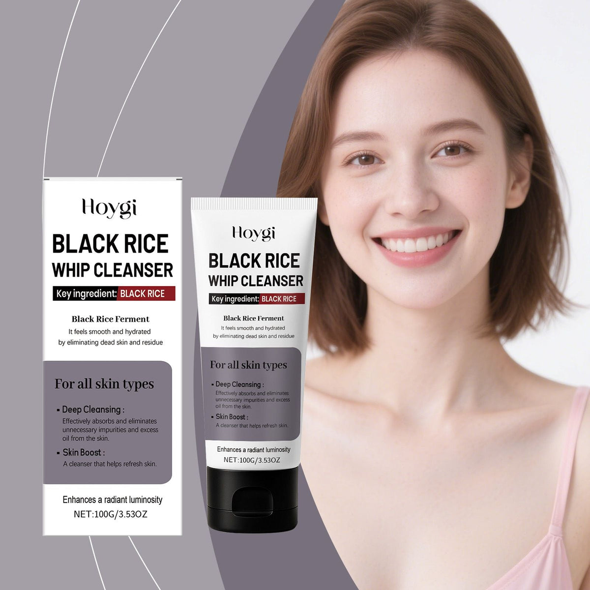 100g Black Rice Cleanser with Hydrating and Deep Pore Cleaning