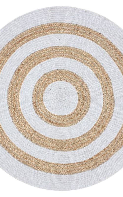 AIESY® Beautiful Handwoven Jute Reversible Carpet for Room