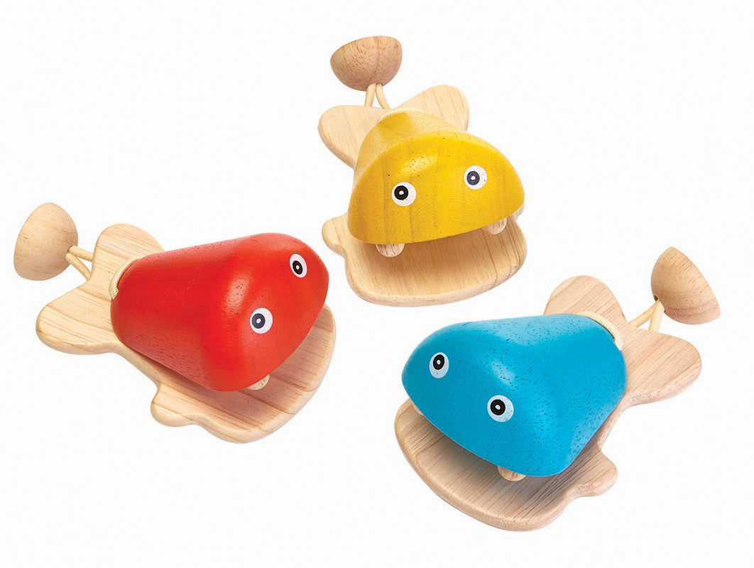 PlanToys Fish Castanet — Wooden Musical Toy