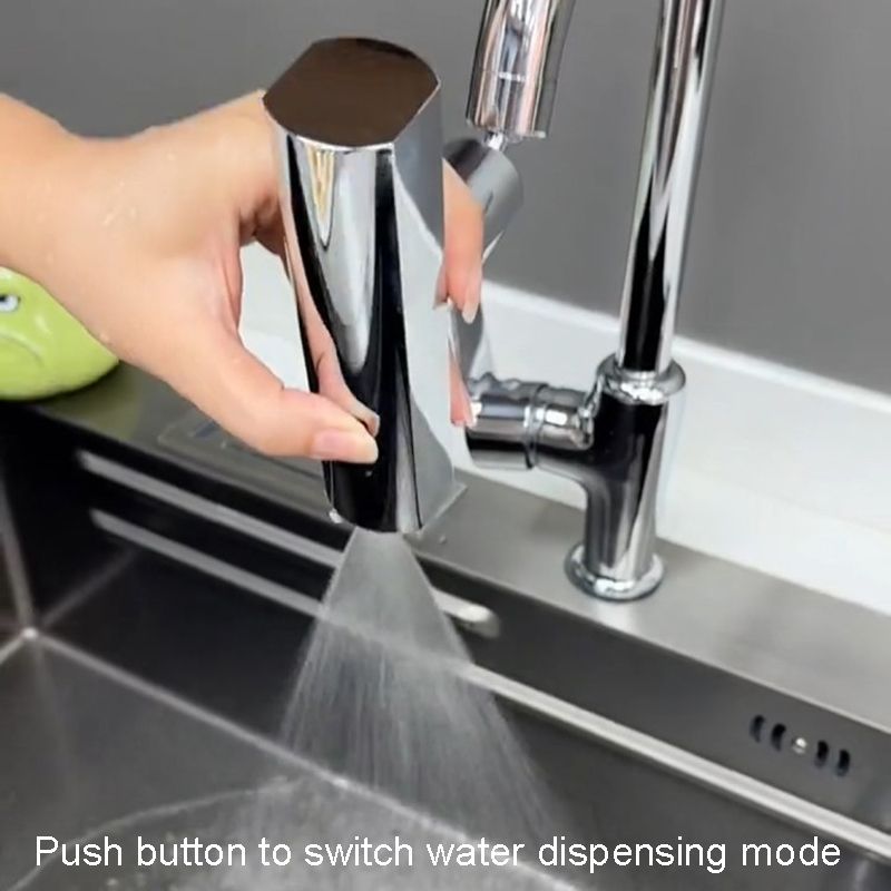 Flying Rain Waterfall Spout Connector Silver
