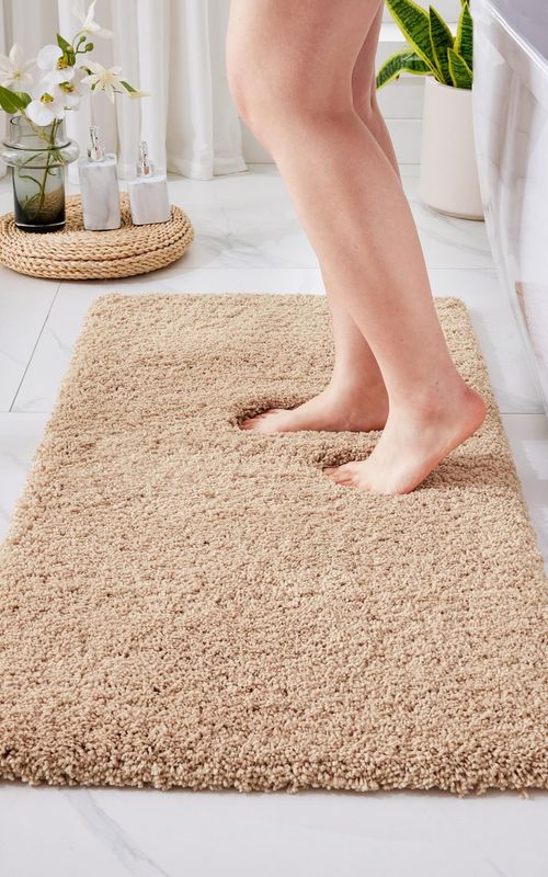 AIESY® Non Slip Fluffy Long Runner Washable Plush Luxury Bath Mat