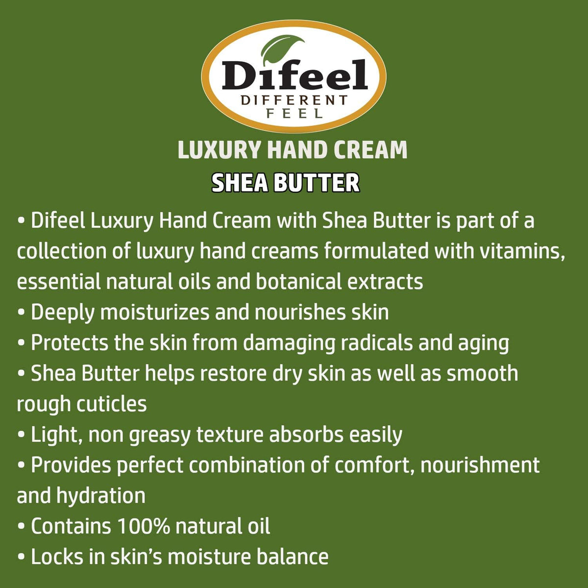 Difeel Hand Cream Shea Butter 40G