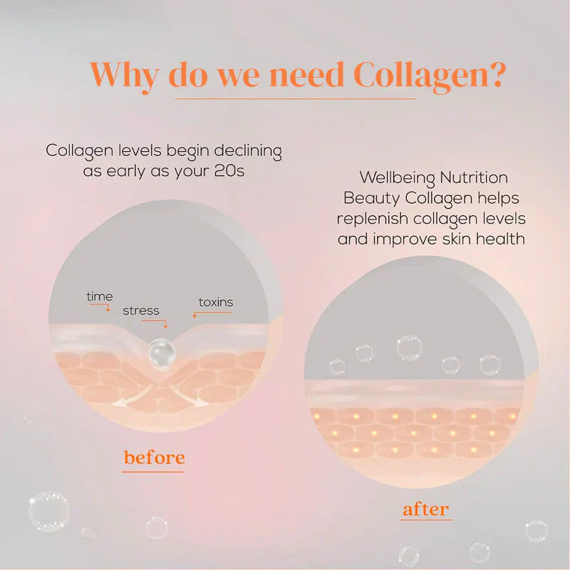 Wellbeing Nutrition Beauty Korean Marine Collagen Peptides, 250 gms