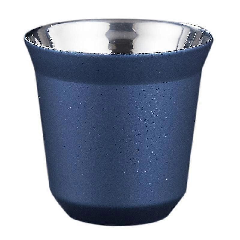 80ml Double Wall Stainless Steel Espresso Cup Insulation For Pixie Coffee Cup Capsule Shape Coffee zxin