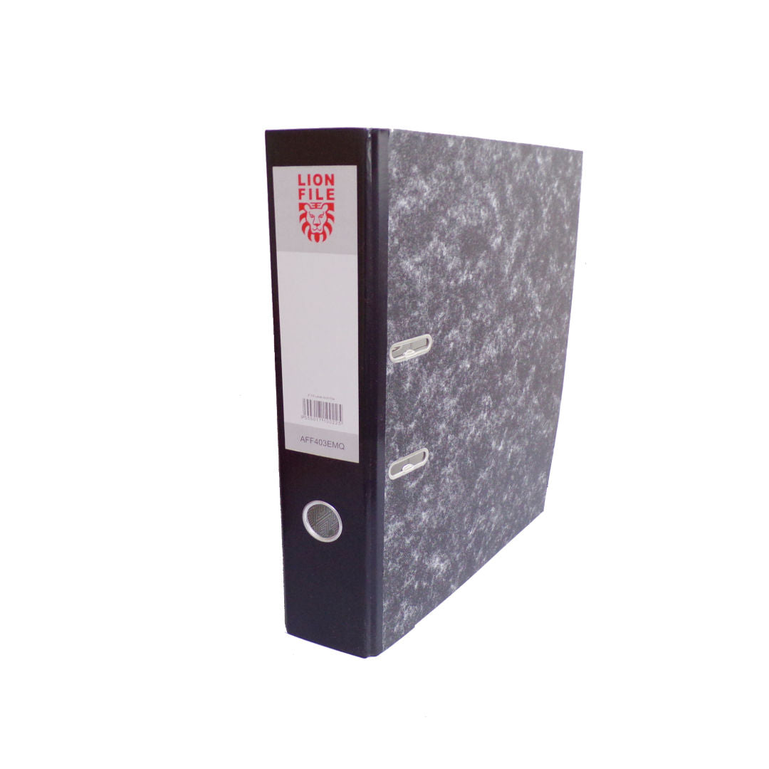 Lion Broad Box File Black, 75mm