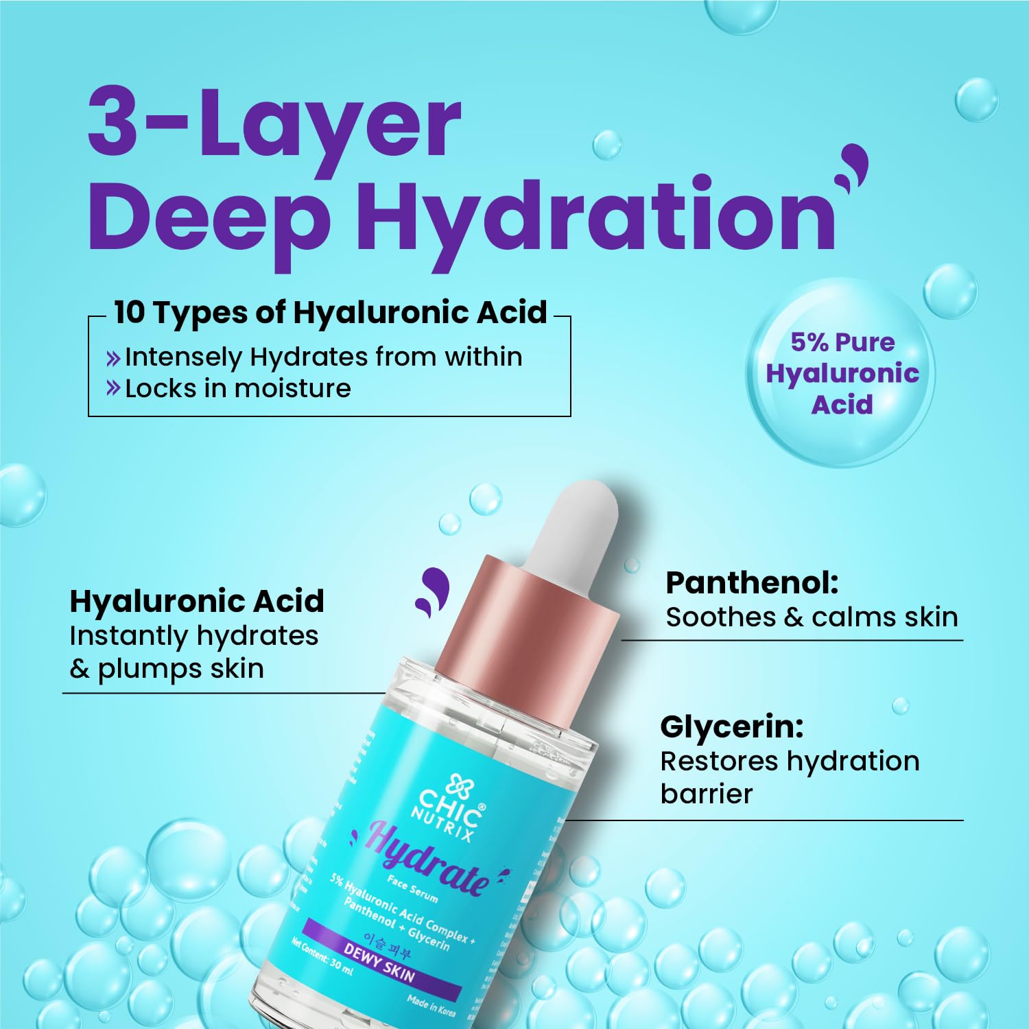 Chicnutrix Hydrate - Hydrating Serum - 30 ml