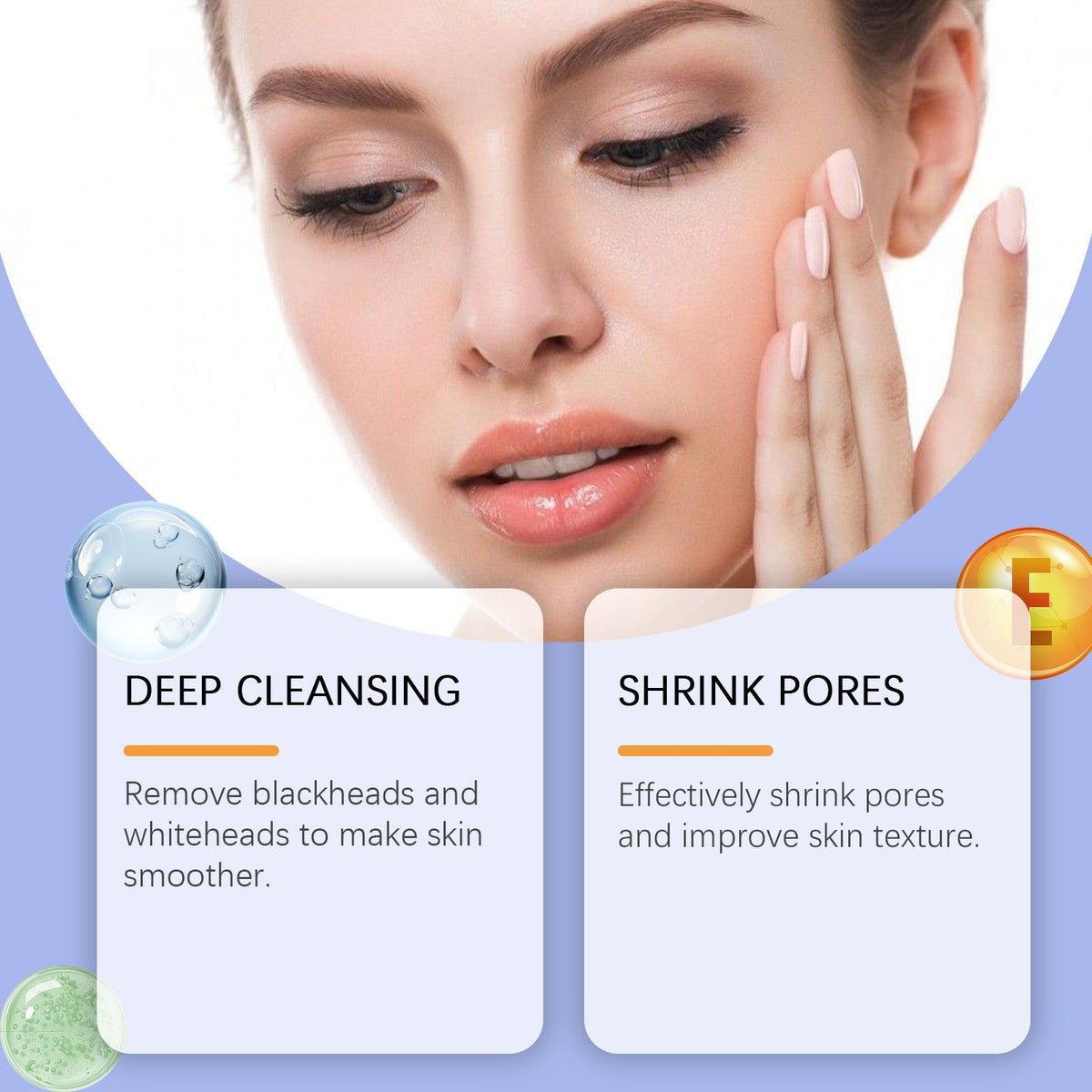 Blackheads Removal Mask, Facial Cleansing, Oil Control, Pore Shrinking, Acne Treatment ,100g