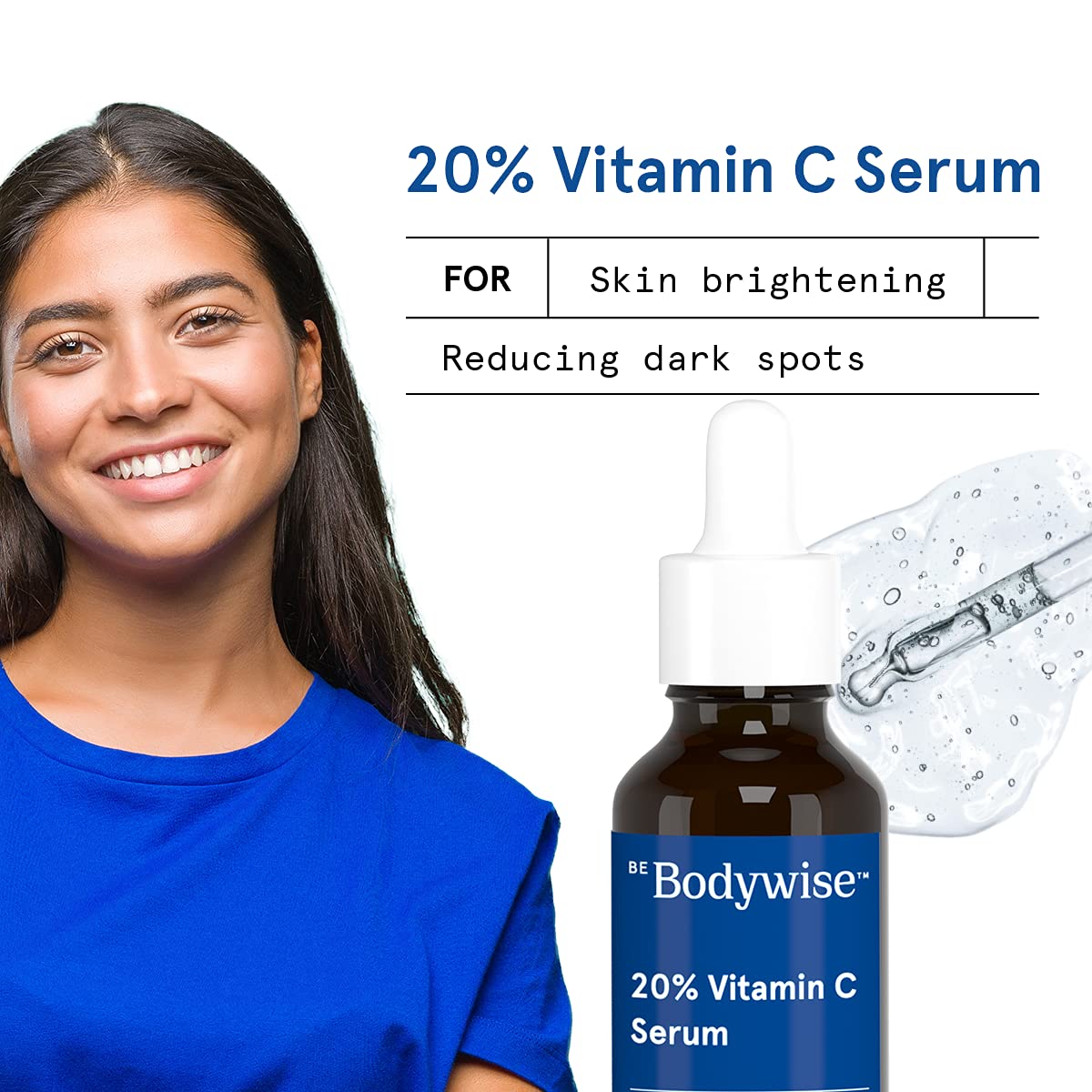 Be Bodywise 20% Vitamin C Serum for Bright & Glowing Skin 20ml