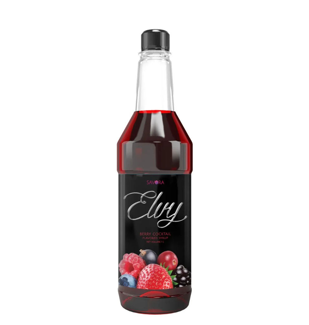 Elvy Berry Cocktail Flavored Syrup 1 Litre