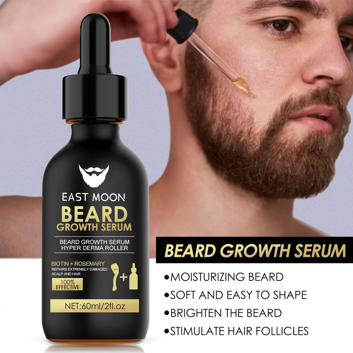 60ml Mens Beard Serum with Growth and Conditioning