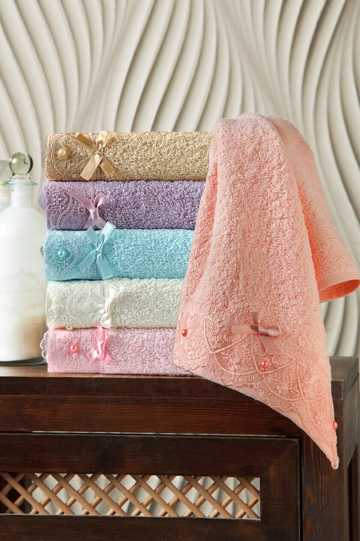 Jasmine Lace Gingham 6-piece Kitchen Towel Hand Towel 30x50 cm