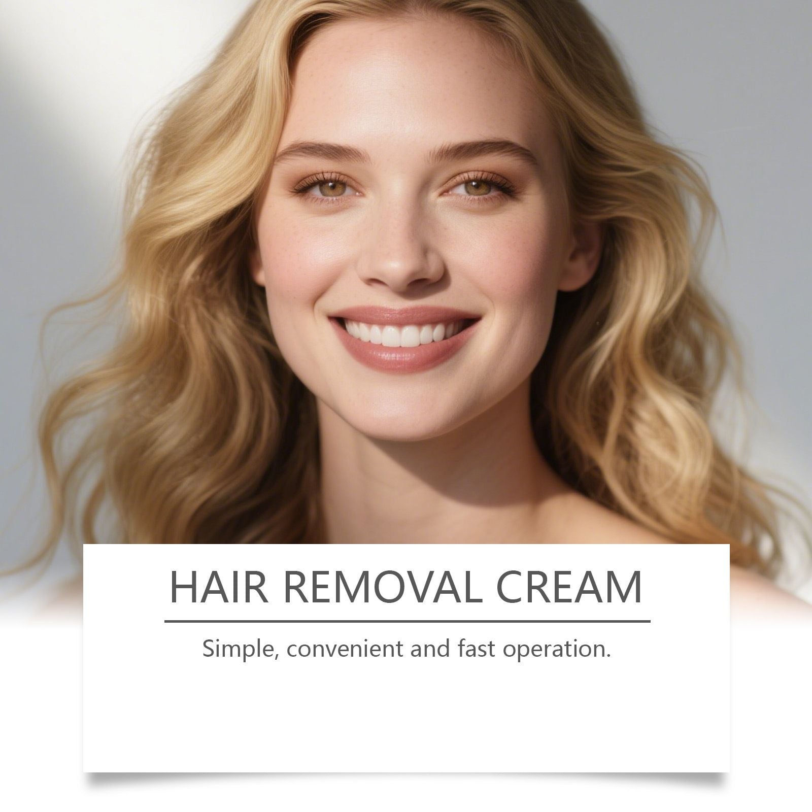 Facial Hair Removal Kit with Cream and Soothing Care