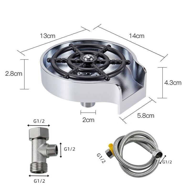 Spray Flusher Silver+Soft Hose+G1/2 Three-way Silver+Soft Hose+G1/2 Three-way