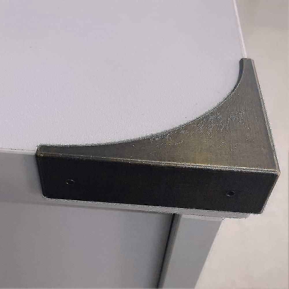 4pcs Metal Corner Guard For Furniture, Antique Bronze Edge Guard Bracket, Edge Guard, Metal Corner Guard For Furniture