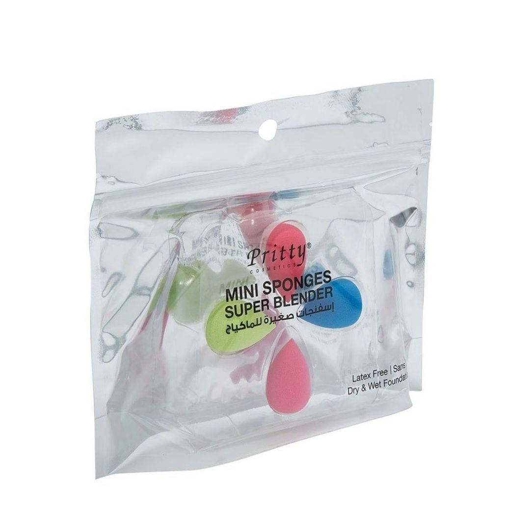 Pritty Cosmetics Mini Sponges Super Blender, 4 Pieces