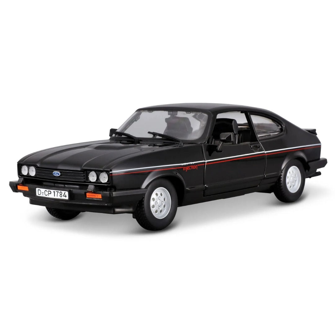 Bburago 1982 Ford Capri,  Die-Cast Car, 1:24, Black