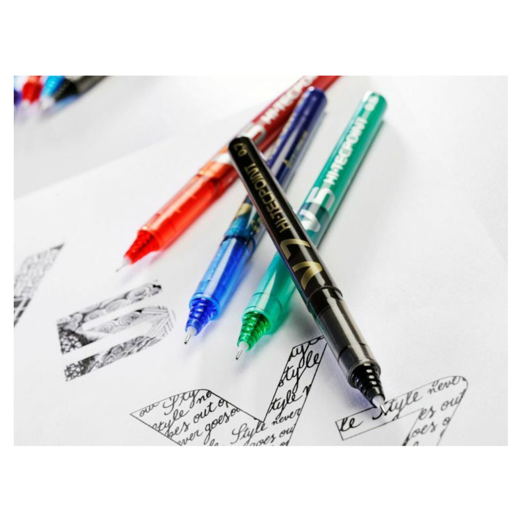 PILOT HI-TECPOINT Pen, V5/V7, Assorted Colors