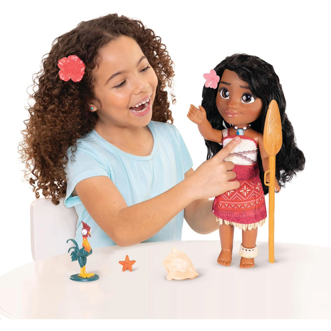 Disney Moana 2 My Singing Friend Moana Doll & Heihei Figure Playset, For Age 3+ Years