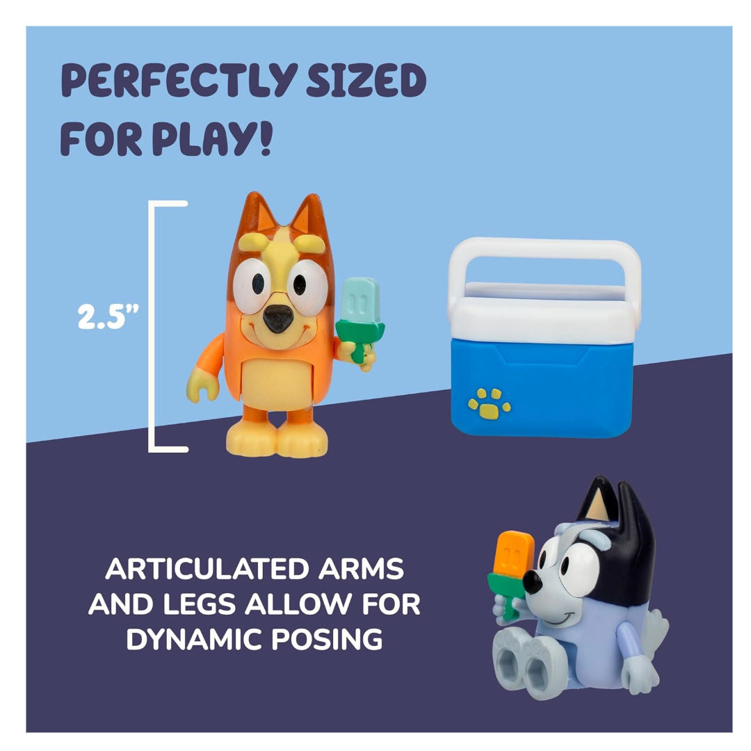 Bluey Lets Play Chef Ice Blocks Figure Pack (6cm, Pack of 2), 3+ years