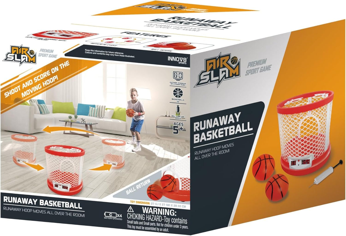 Air Slam Runaway Basketball Game, 27x27x28cm, 5+ Years