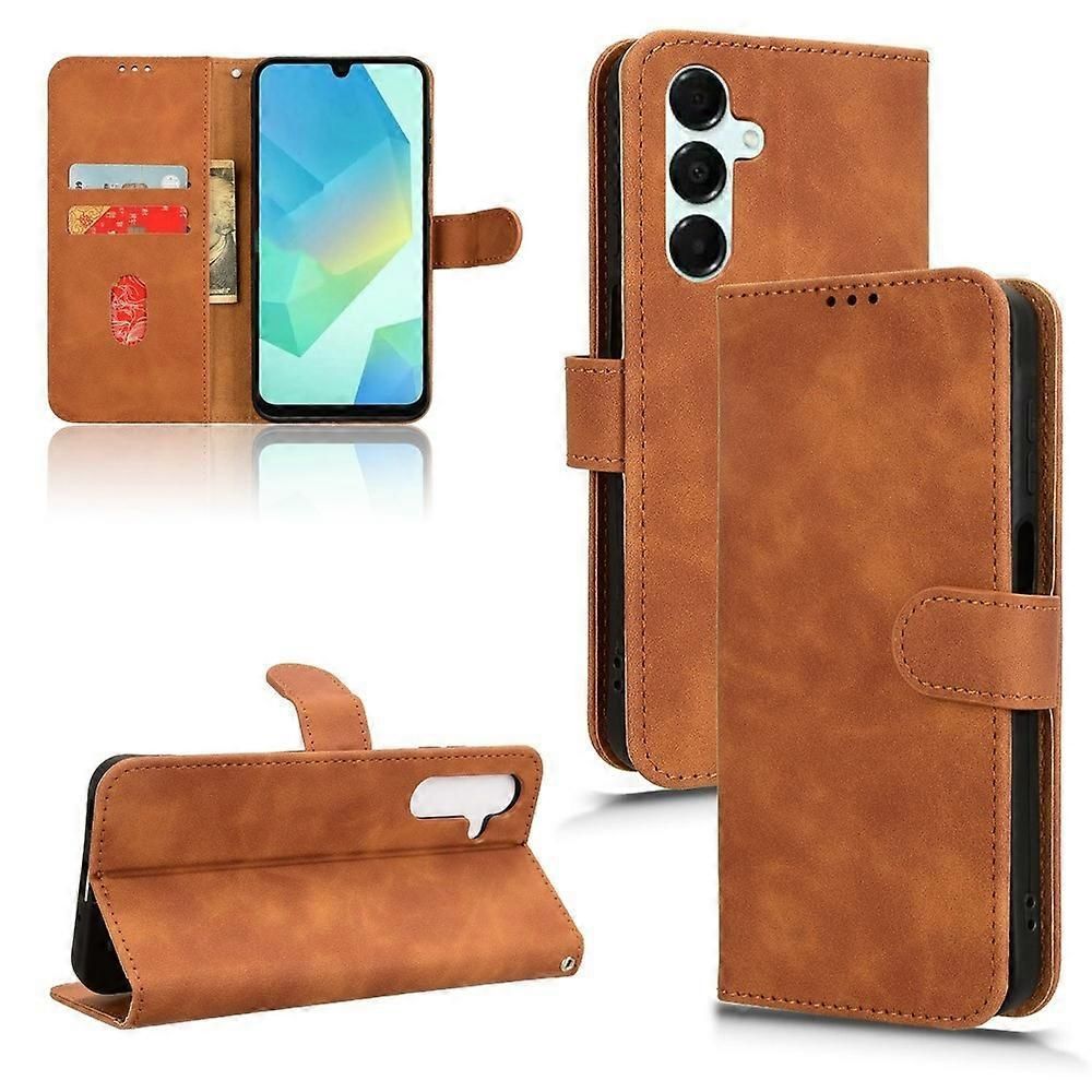 For Samsung Galaxy A16 5G Leather Case Skin-Feel Anti-Drop Wallet Flip Phone Cover