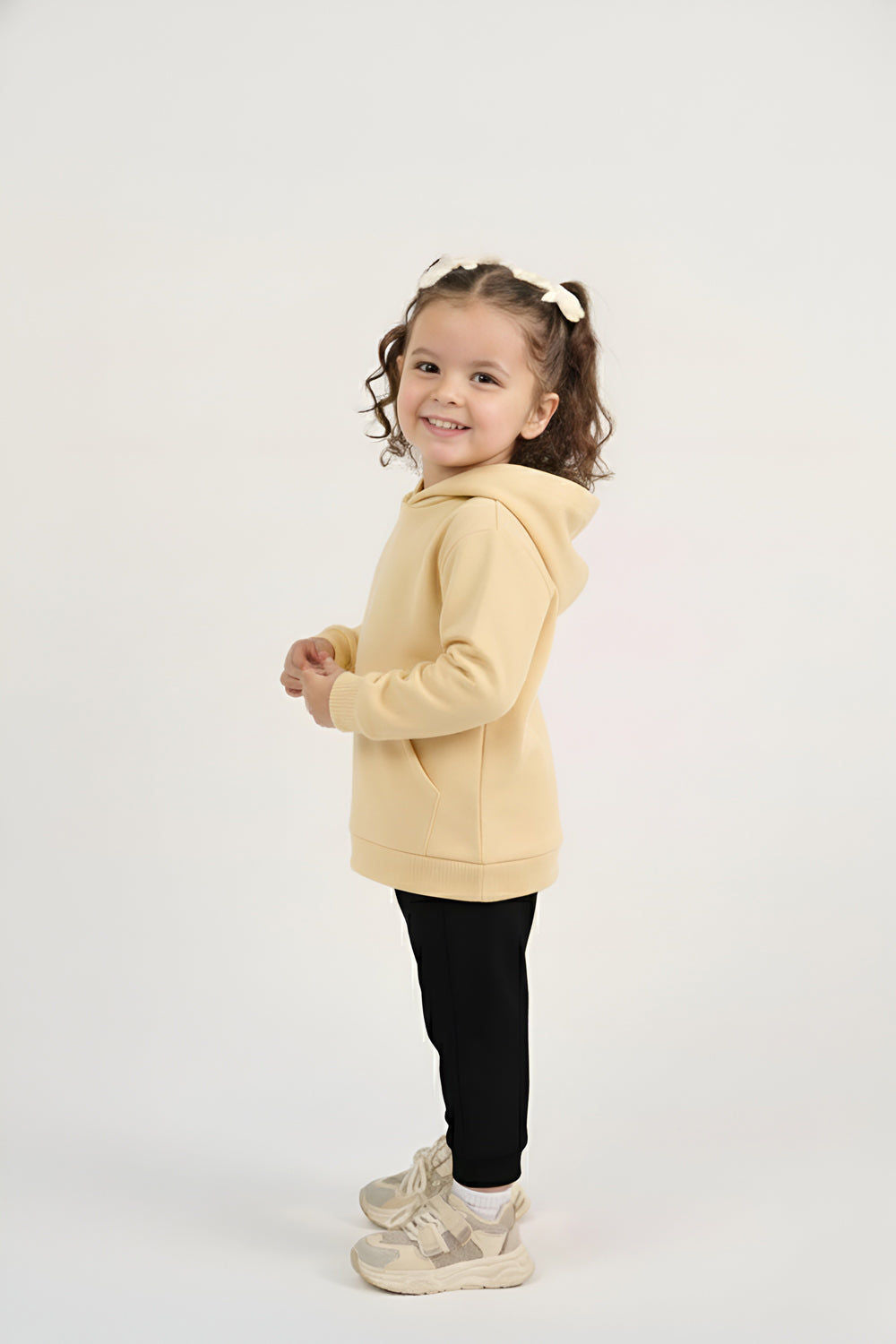 MULU Classic Baby Oversized Hoodie - Eggshell Yellow
