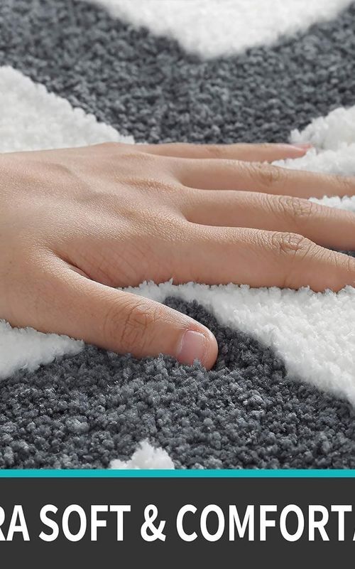 AIESY® Beautiful Luxury Rectangle Quick Dry Bath Mat