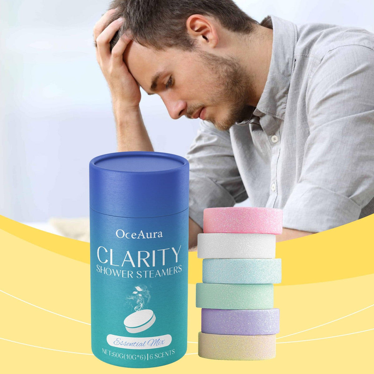 Aromatherapy Shower Tablets, Body Cleansing, Relaxing Fragrance, Spa Experience ,1 set