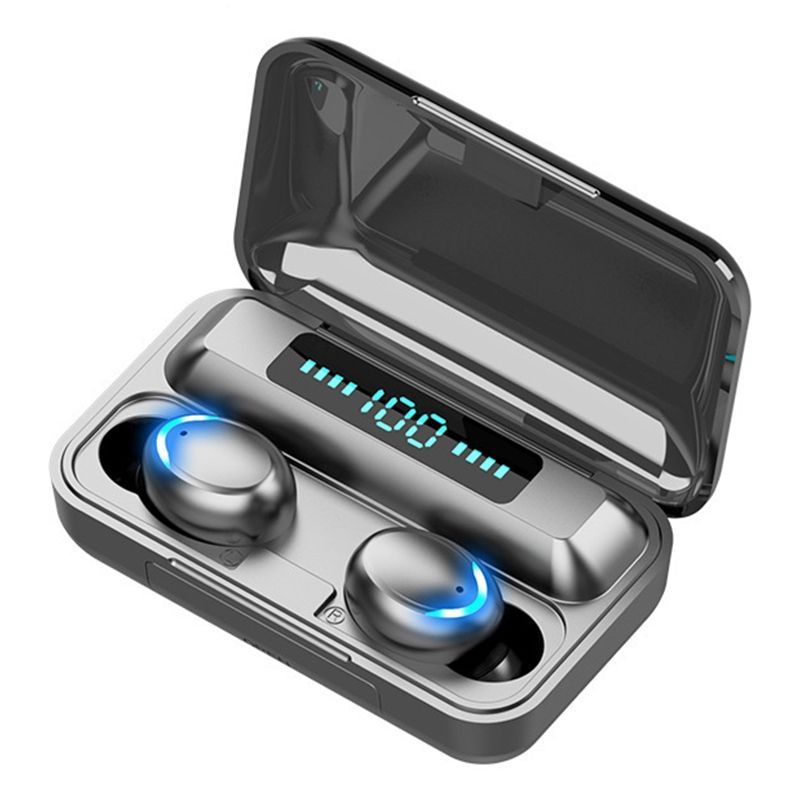 F9-5C Breathing Light + Digital Display Bluetooth Earphone