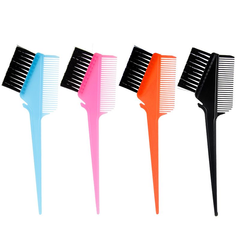 4Pcs Double-Sided Hair Dye Brush & Comb Set