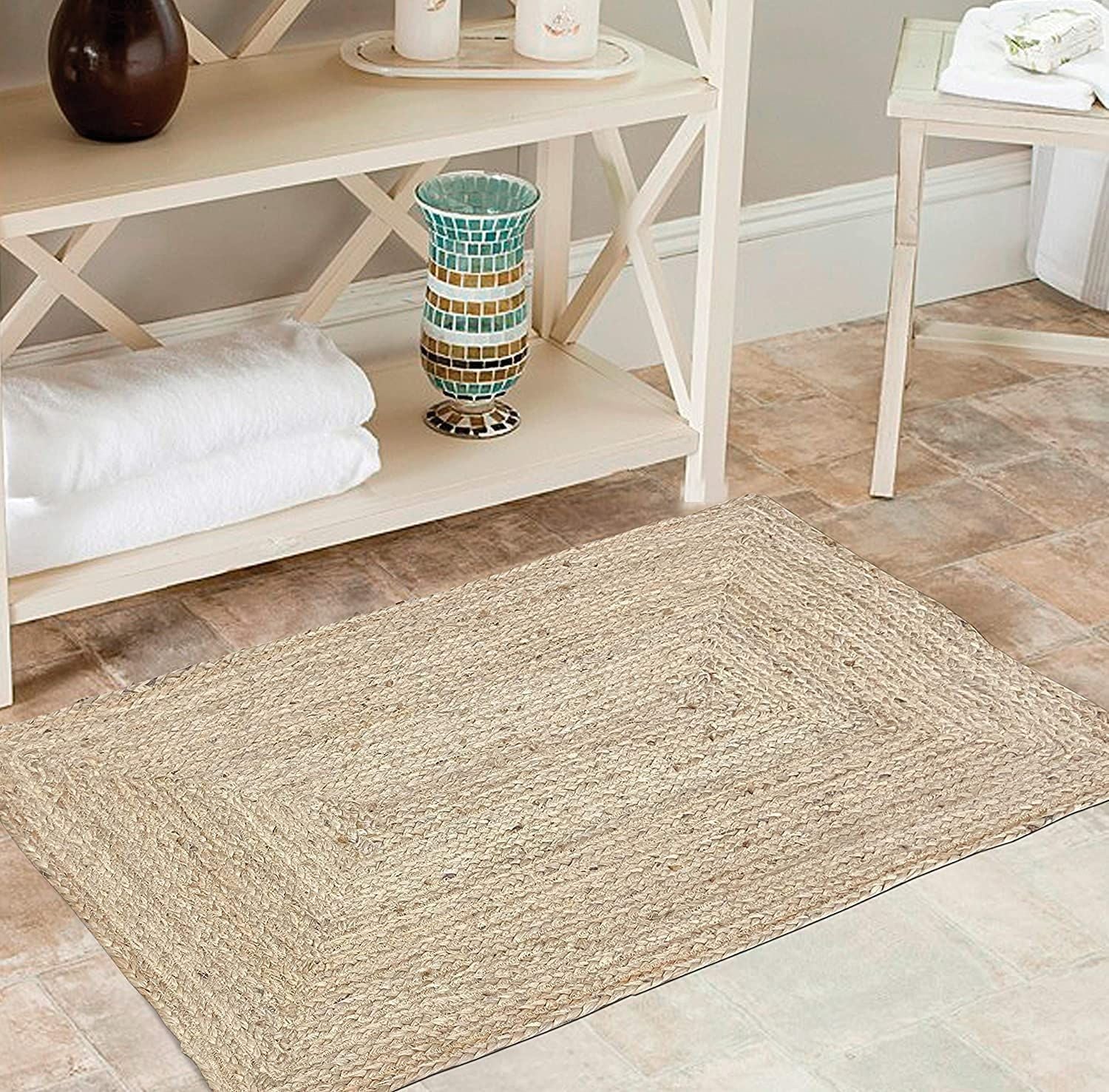 AIESY® Reversible Beautiful Jute Handwoven Runner Rug