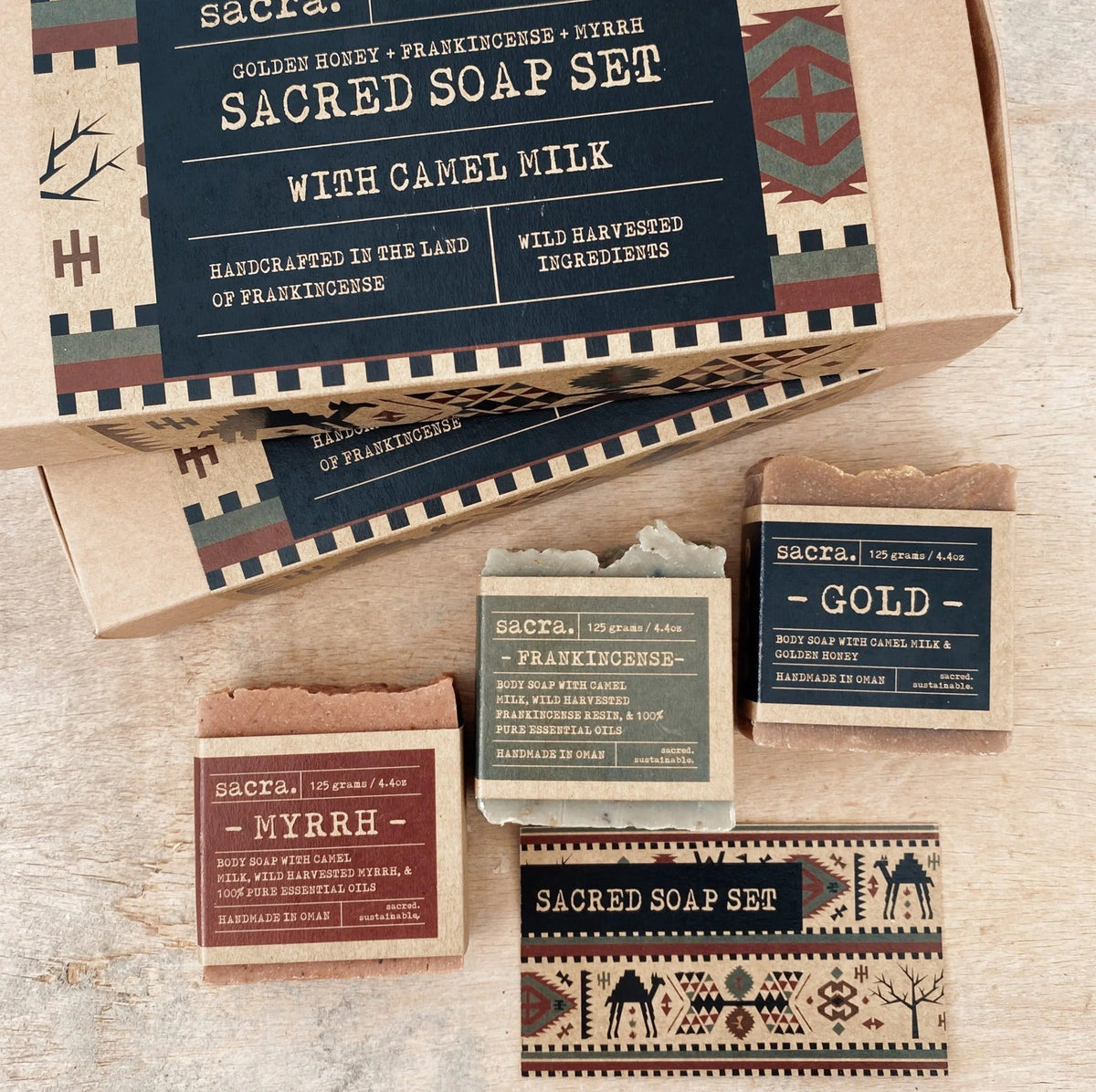3 Piece Sacred Soap Gift Set – Gold, Frankincense &amp; Myrrh