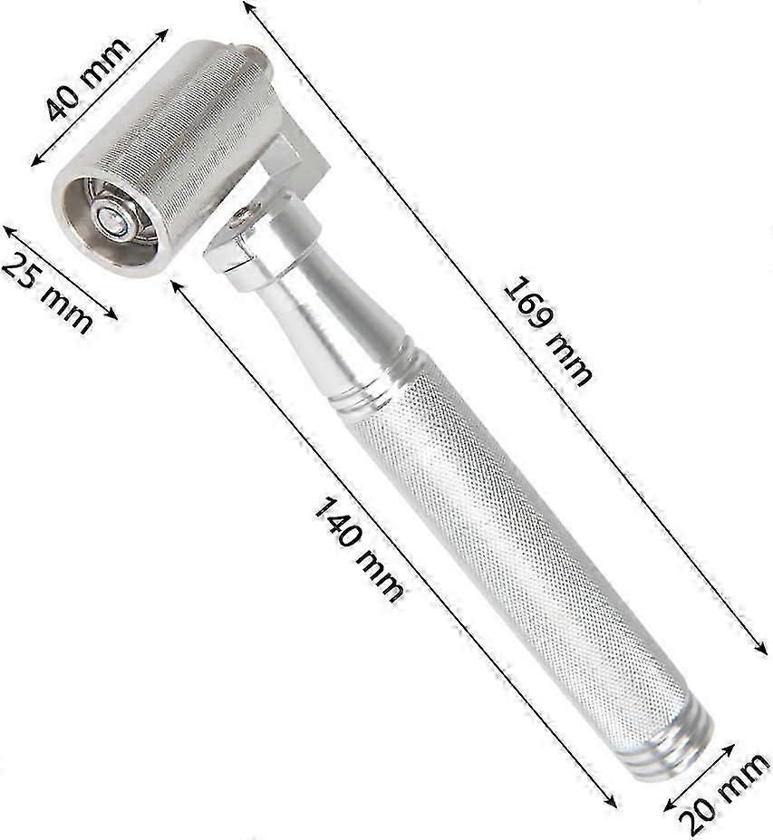 Stainless Pressure Roller Paper Seam Roller Flat Pressure Roller With Non-slip Aluminum Alloy Handle Home Decoration Wallpaper Tool