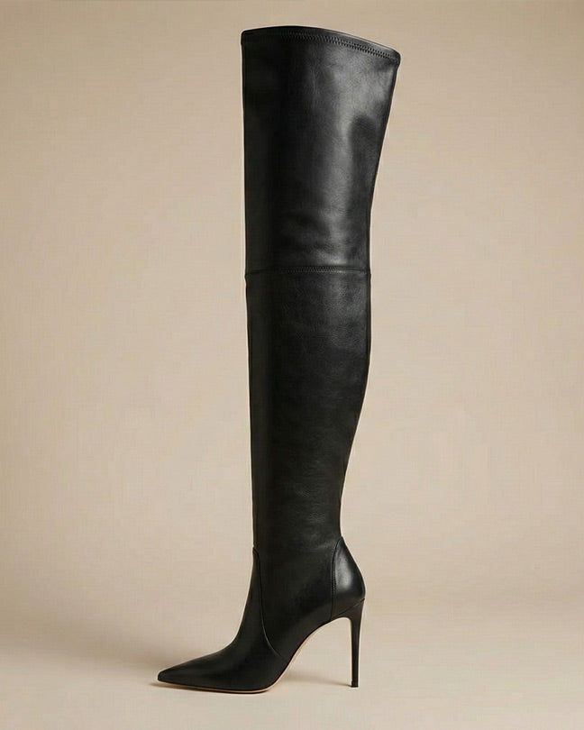 Stuart Weitzman Over-the-Knee black Ultrastuart 100
