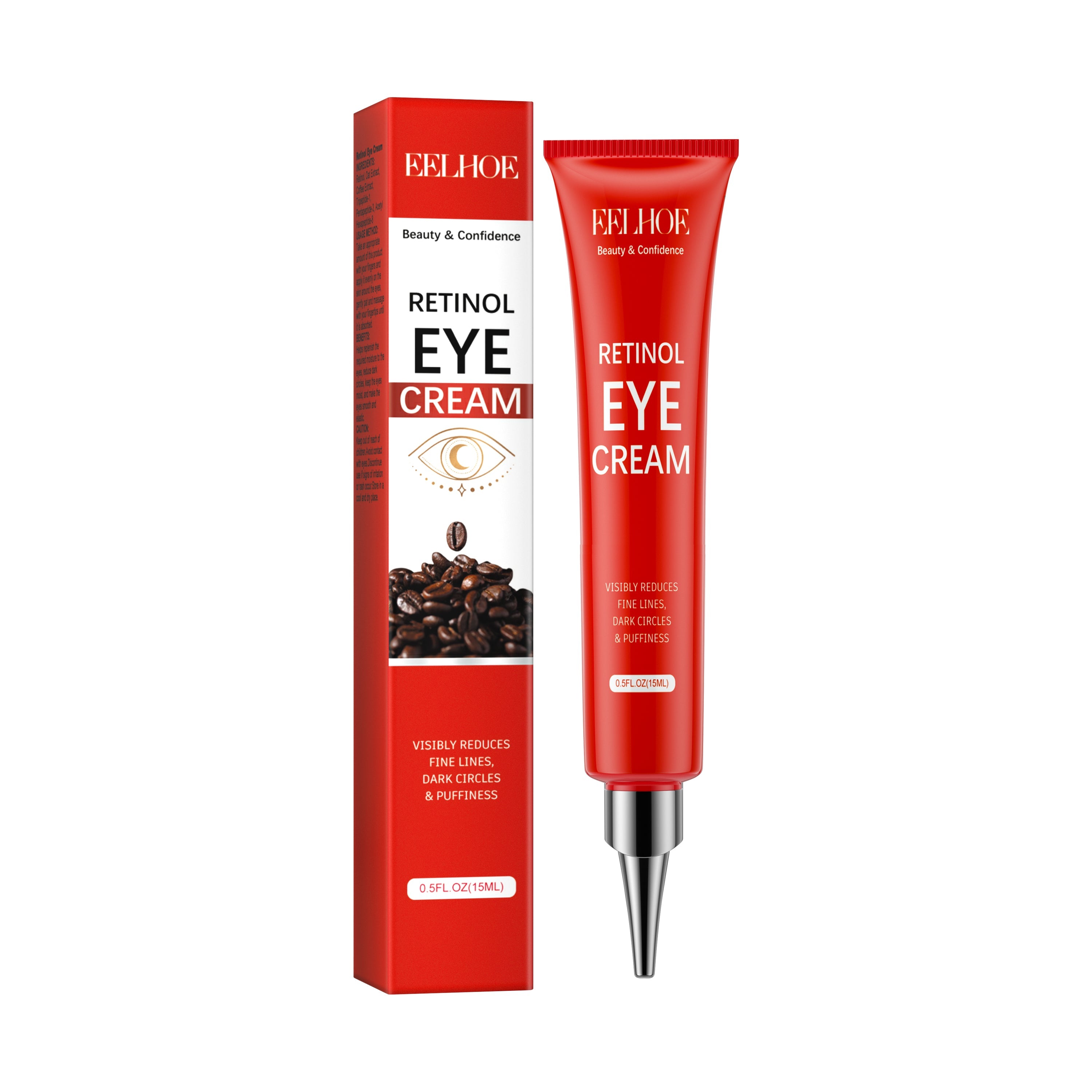 Retinol Eye Cream, Fade Fine Lines, Anti-Aging, Moisturize, Tighten Skin ,15ml