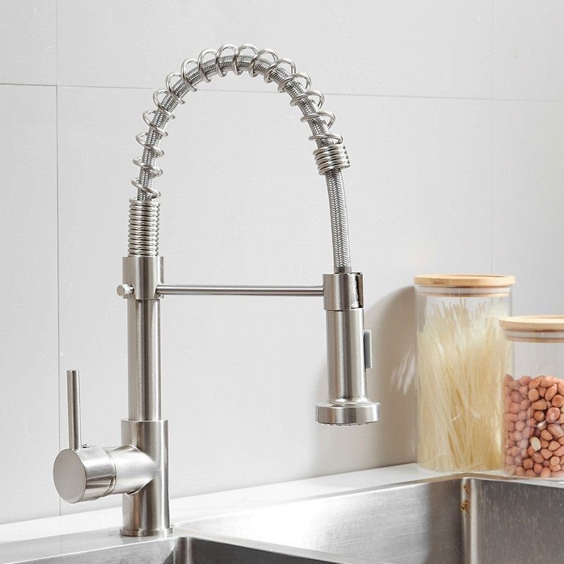 Tank Valve Sink Faucet Brushed Model