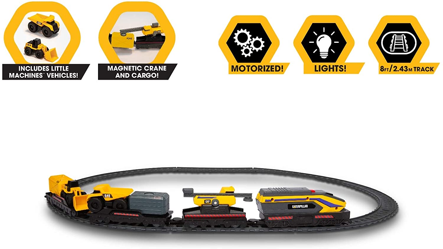 CAT LITTLE MACHNE POWER TRUCK TRAIN SET