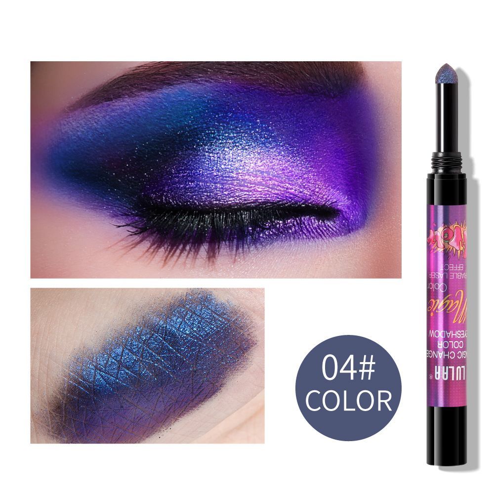 Colorful Pearlescent Eyeshadow Stick Gradient Sequins Metallic Shiny Eyeshadow