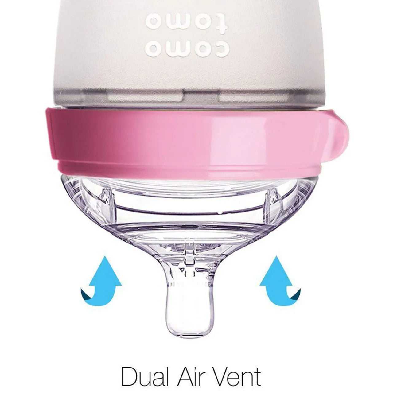 Comotomo - Natural Feel Baby Bottle Single Pack - Pink -250ml