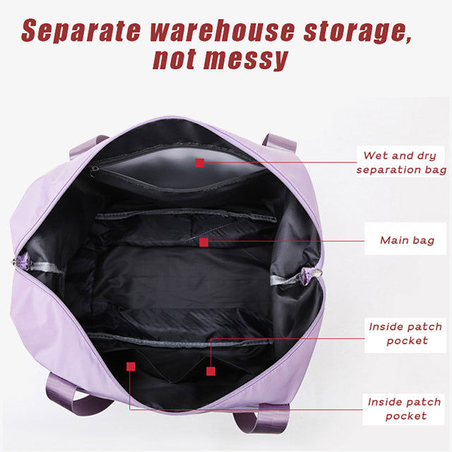 Waterproof Travel Folding Handbag - Compact, Durable & Portable Tote for Travel & Everyday Use