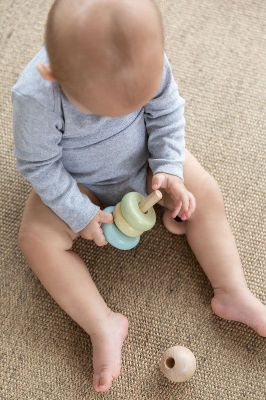 PlanToys First Stacking Ring — Wooden Baby Toy