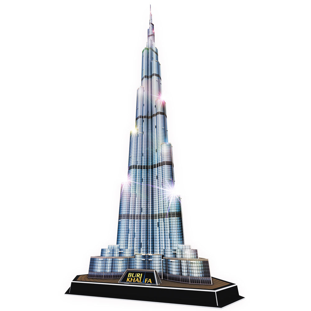 3D PUZZLE LED BURJ KHALIFA 136PCS B/O