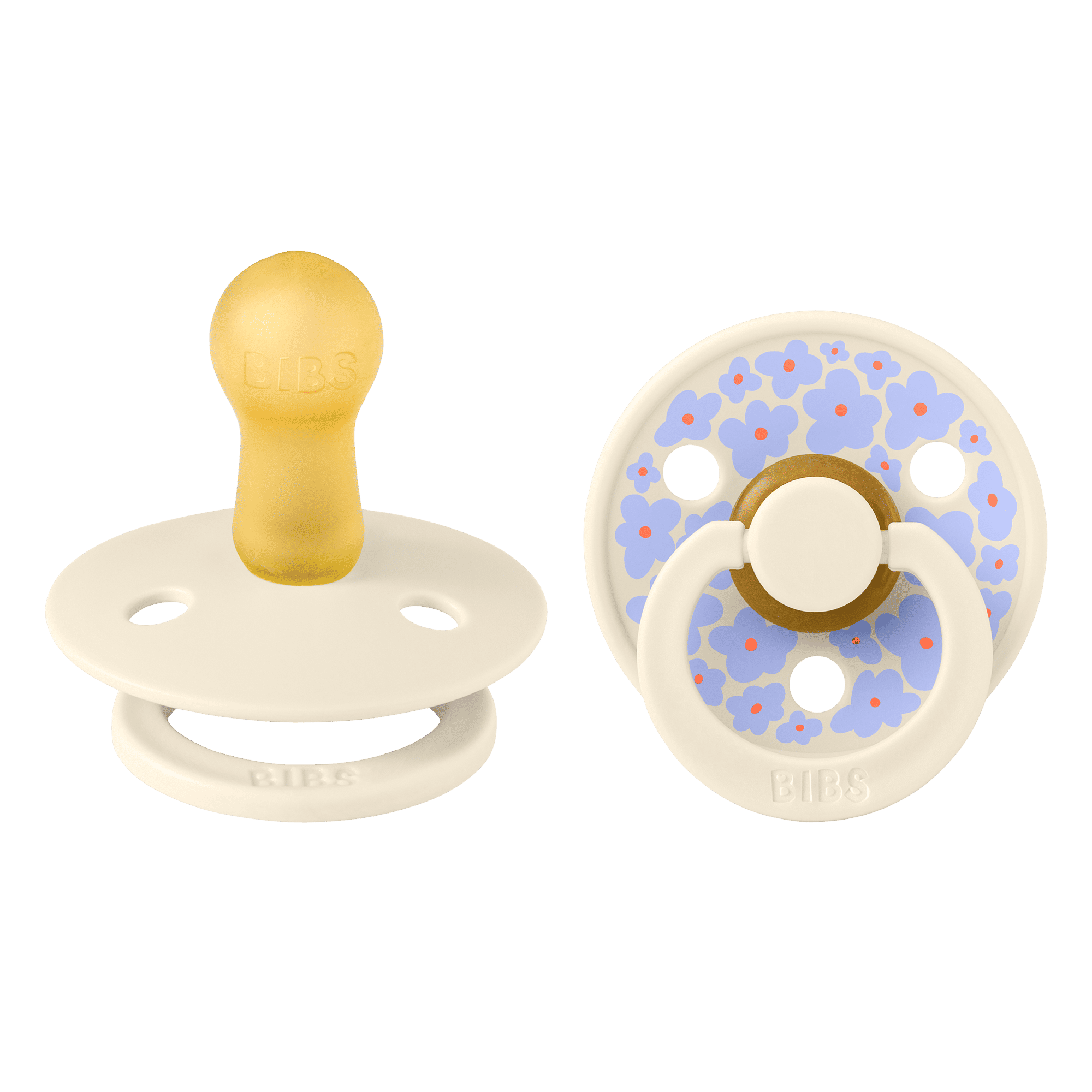 Bibs Pacifier Size 2 - Baby 6-18M (2pcs)-Studio Colour-Ivory Mix
