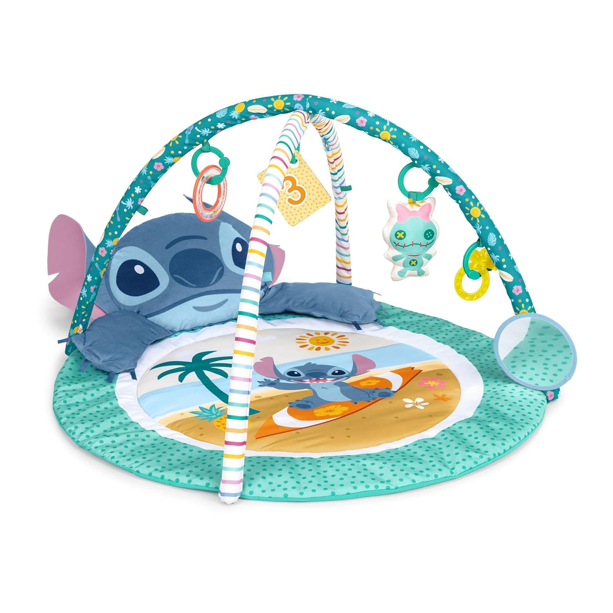 Bright Starts Disney Lilo & Stitch Baby Stitch Party in Paradise Activity Gym Set (111.8 x 81 x 45.5cm), 0M+
