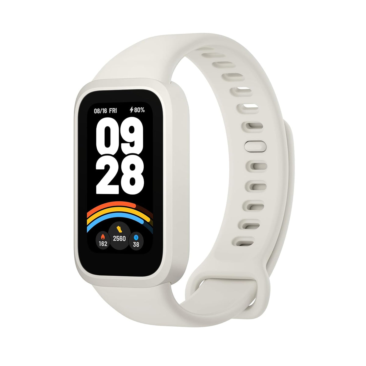 Xiaomi Smart Band 9 Active Fitness Tracker, Beige White, 1.47" Display, 50 Sports Modes & 18-Day Battery Life