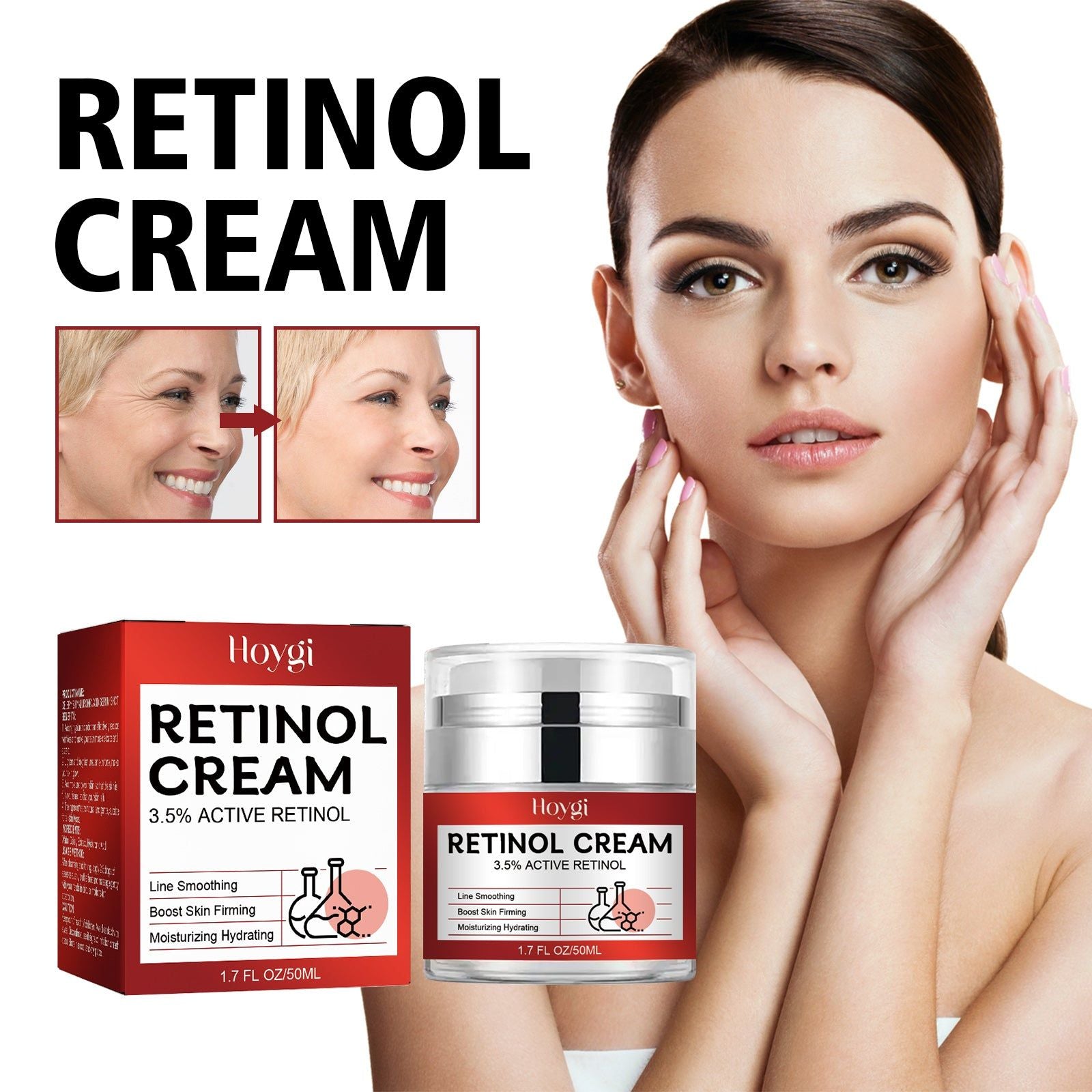 Revitalize Your Skin with Retinol Firming Cream, Anti-Aging, Moisturizing, Glow ,50ml