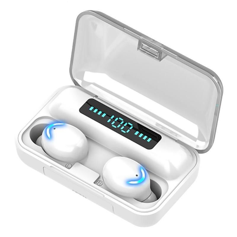 F9-5C Breathing Light + Digital Display Bluetooth Earphone