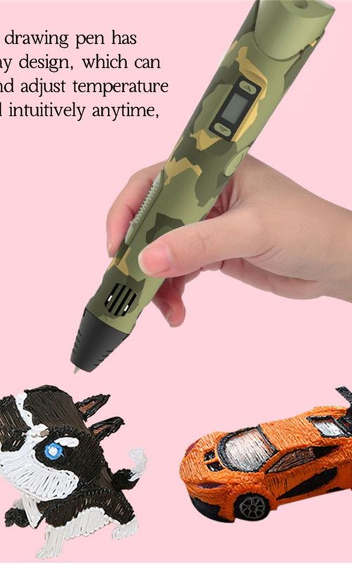 3D Printing Pen Kit DIY Printer Drawing Art Pen With 3 Colors 1.75mm PLA Filaments